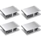 thumbnail image 1 of 4pcs Double Sided Adjustable Aluminum Alloy Glass Clamps for 8-12mm Thickness Shelf Clamps, 1 of 4