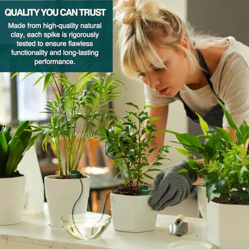Blumat Classic Plant Watering Stakes - Self-Watering Insert for Indoor and Outdoor Plants - Automatic Slow Release Irrigation System for Potted Plants - Houseplant Care Device (5 Pack)
