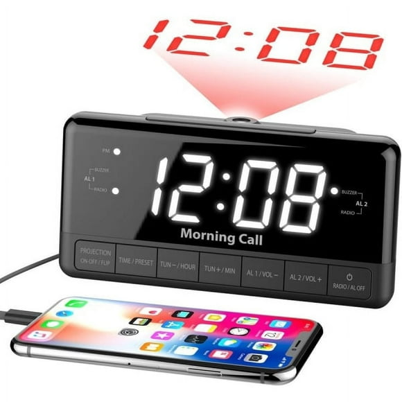 iLuv Clock Radio - 2 x Alarm - USB
