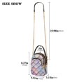 thumbnail image 2 of FORMRS Crossbody Bag for Women Quilted Travel Shoulder Cell Phone Purse with Chain Strap Handbag, Pink Art Pattern, 2 of 7