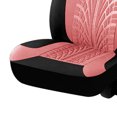 thumbnail image 2 of Juego Fundas para Asientos de Coche JShteea Con Mariposa Piel Sintética para 2 Asientos Cubo Rosa, 2 of 9