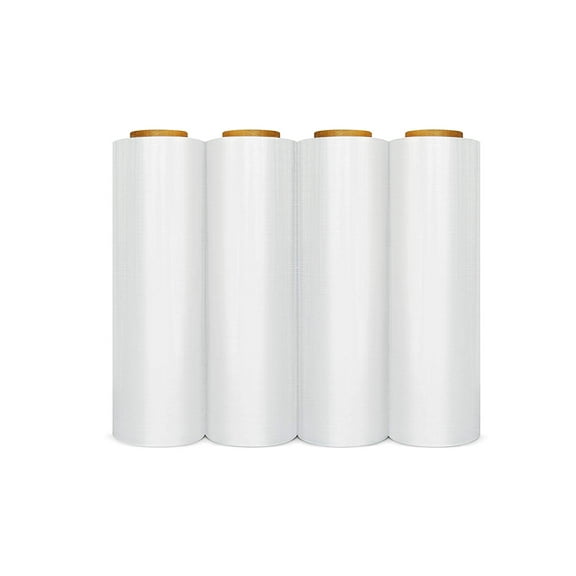 SSBM Cast Hand Wrap Stretch Clear Film 18" x 1500' x 75 Gauge 4 Rolls