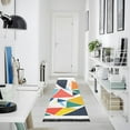 thumbnail image 4 of Yayeee Runner Rug for Bedroom 2'x6' Machine Washable Hallway Non Slip Mat, Red Triangles, 4 of 8