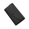 thumbnail image 2 of Cartera de mujer moderna de piel sintética con tarjetero, tarjetero portátil Negro, 2 of 9