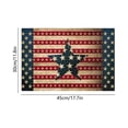 thumbnail image 3 of USA 250th Anniversary Patriotic Placemat,17.7x11.8 Inch Linen Table Mat for Dining,4th of July Memorial Day Veterans Day Decoration,Reusable Waterproof Heat Resistant Colorfast For Table Centerpiece, 3 of 6