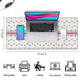 thumbnail image 5 of Long Mouse Pads for Desk,Christmas Tree and Bird Pattern Desk Mats on Top Of Desks, Desk Mouse Pad Extra Large with 3mm Non-Slip Base and Stitched Edge for Gaming,Office,Work,Home 35.4x15.7in, 5 of 5