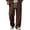 BGH33-Brown, variant on Men'S Baggy Waffle Sweatpants Open Bottom Loose Casual Workout Hiking Jogger Sweatpants For Men With Pockets Khaki S