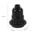 thumbnail image 2 of OULII pull lamp base Bakelite Black Adjustable Angle LED Screw-In Lamp Fixture 1Pack, 2 of 8