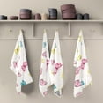 thumbnail image 5 of Kitchen Towels Cute Colorful Butterfly Pattern Cleaning Towel Absorbent Hand Towels Tea Towels for Home Restaurant Dish Clean 28" x 18", 1PC, 5 of 7