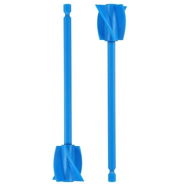 2 Pack Resin Mixer Paddles,Epoxy Attachment for Drill, Reusable Paint Mixer,For Epoxy Resin,Ceramic Glaze,Silicone
