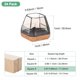 thumbnail image 3 of Uxcell 24-Pack Protectores de Piso para Patas de Silla, Copas de Silicona de 0.67-0.86 Pulgadas, Almohadillas de Muebles de Fieltro, Cubiertas de Patas de Silla [Negro Transparente], 3 of 7