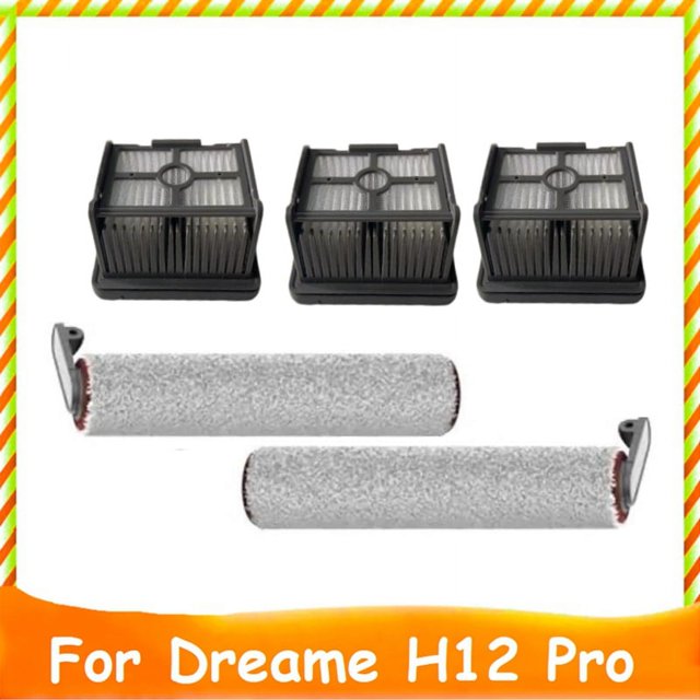 5 Piezas de Piezas para H12 Pro Lavadora de Piso Accesorios para Aspiradoras Filtro Hepa Lavable Cepillo de Rodillo Principal