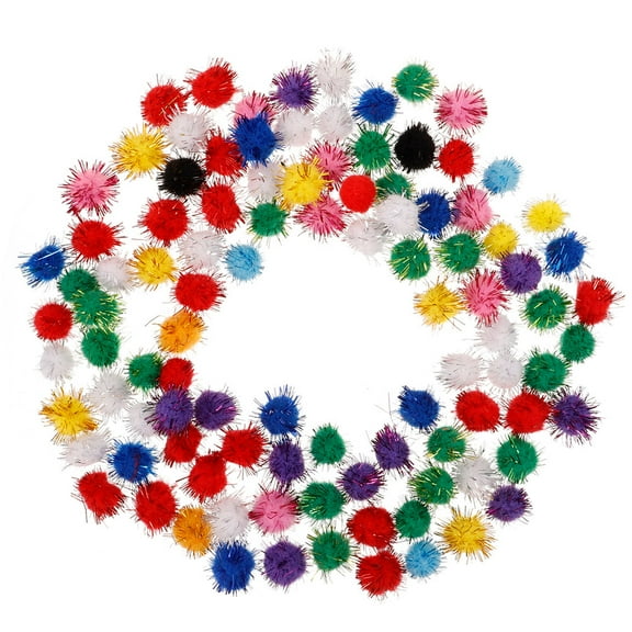 WHAMVOX 1000pcs Small Pom Poms For Crafts Craft Pompoms Balls Pompones Arts Making Supplies Holiday Party Christmas Decor 1.5cm