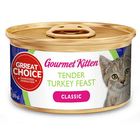 Grreat Choice® Classic Gourmet Kitten Food turkey 3 oz (pack of