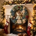 thumbnail image 5 of Brainybites 3D Fabric Poke Wreath DIY Kit - Christmas Wreath Making Kit for Adults, Holiday Door Decor, 5 of 9