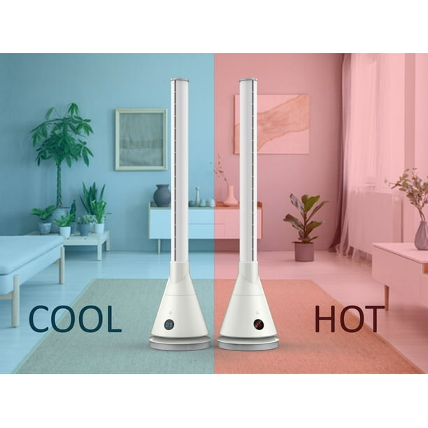 JS DUO 2.0 Ceramic Bladeless Tower Fan HEATING COOLING Tower