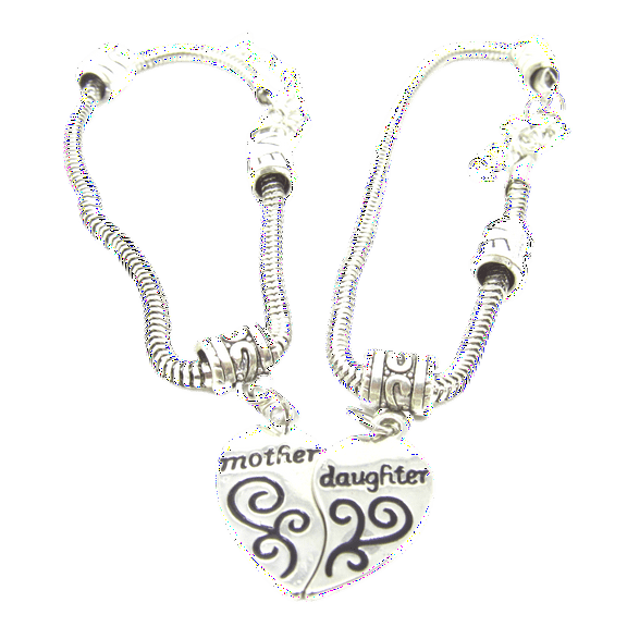 Mother Daughter Matching Bracelets Christmas Gifts - Mother Heart Bracelets Mothers Day for Women from Daughter Son