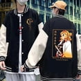 thumbnail image 2 of Vestes de Baseball Unisexes à la Mode Anime Demon Slayer Rengoku Kyoujurou Vestes de Baseball Manteau à Manches Longues pour Hommes Automne Hiver, 2 of 4