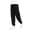 Black, variant on Girls' Jogger Pants Kids Elastic Waist Pull on Pleated Cinch Bottom Pants Loose Sports Casual Trousers with Pockets