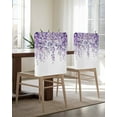 thumbnail image 5 of nqOlkjepod Purple Eucalyptus Leaves Chair Covers Set of 6, Decorative Chair Back Cover, Spring Floral Summer Botanical Dining Room Chair Slipcovers Removable Chair Protectors Covers for Party Banquet, 5 of 7