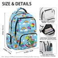 thumbnail image 7 of Yspwyqan Skateboard Dino Backpack for Boys Teens, Rainbow Sky 17" Large Capacity School Bag, Front Pocket Fits 15.6 Laptop, Casual Daypack for High School Travel Camping, 7 of 7