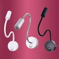thumbnail image 2 of 3W Flexible Hose LED Wall Lamp Bedroom Bedside Hotel Reading Adjustable Light, 2 of 7