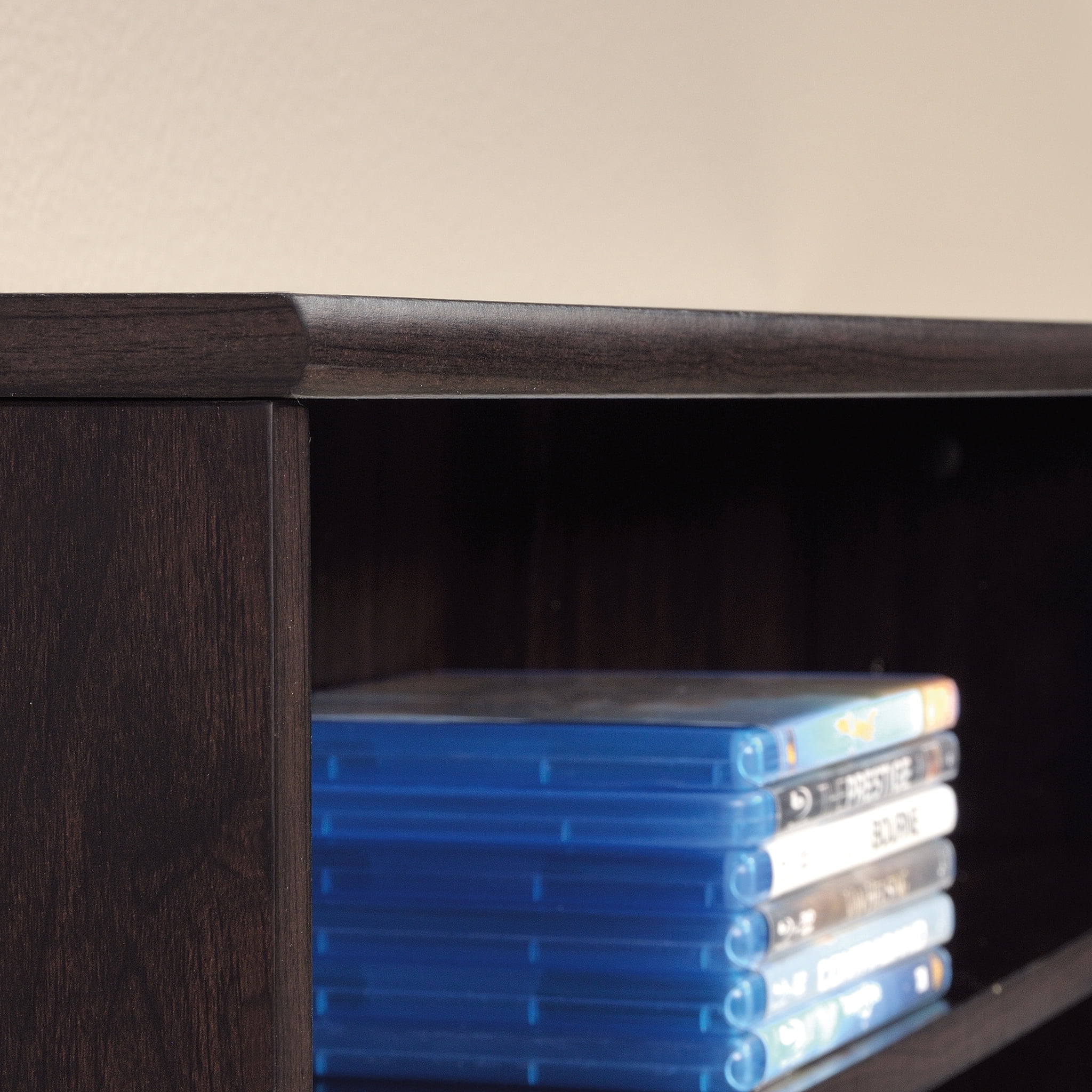 Sauder O'Sullivan Multimedia Storage Tower, Cinnamon Cherry Finish