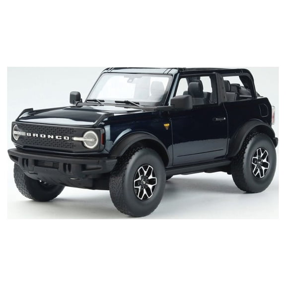 2022 Ford Bronco Badlands Edition Open Top, Dark Blue - GT Spirit US050 - 1/18 scale Resin Car