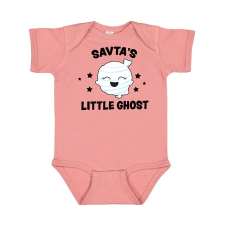 

Inktastic Cute Savta s Little Ghost with Stars Gift Baby Girl Bodysuit