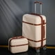 thumbnail image 2 of Conjunto de equipaje rodante para mujer, Maleta de viaje con cerradura de combinación, bolsa de cosméticos Universal, Retro, 2 piezas, nuevo, 2 of 4