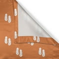 thumbnail image 4 of Ambesonne Flip Flop Window Valance, Fiery Tone Sandals, 54" X 18", Orange and White, 4 of 5