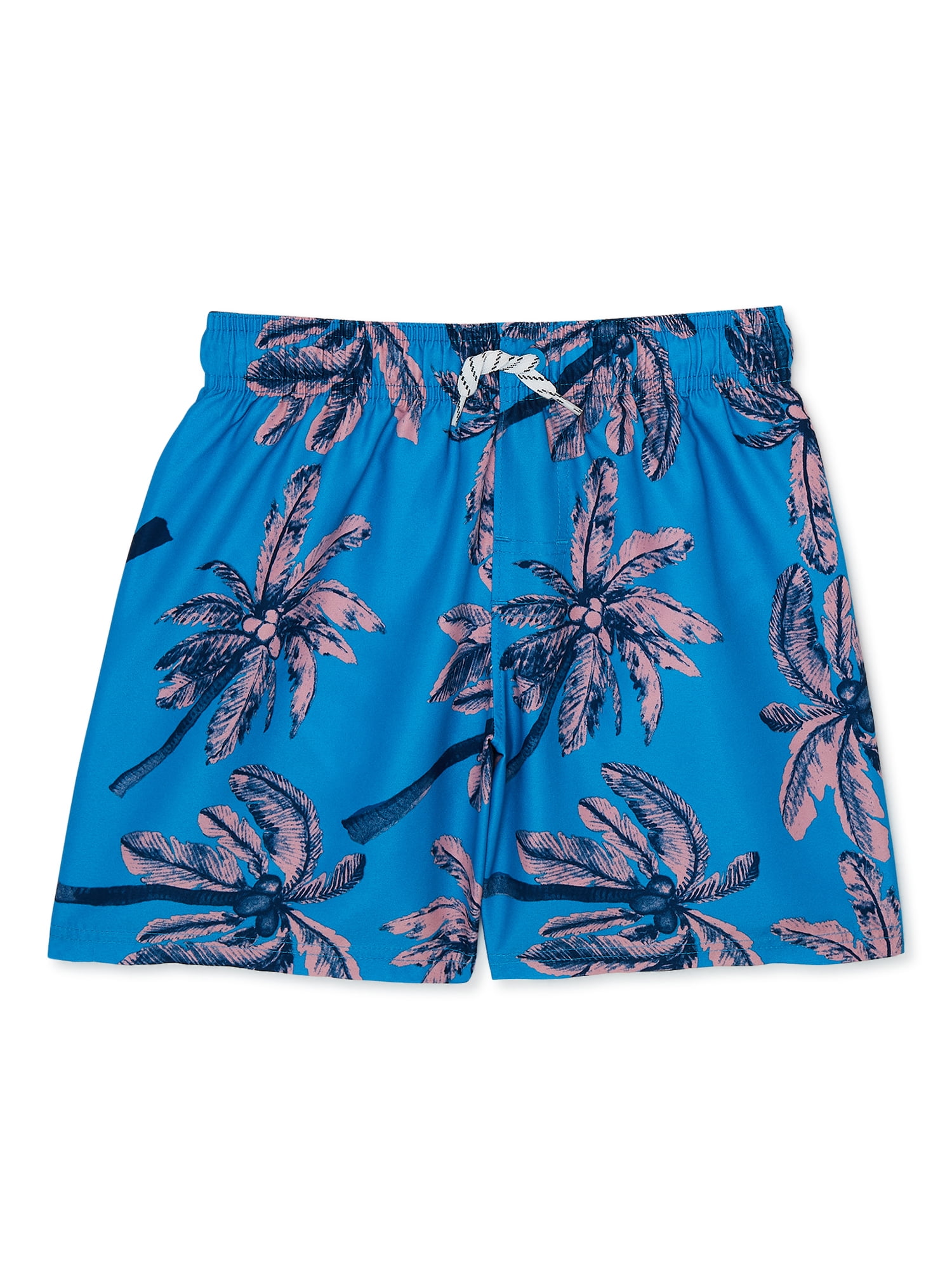 Wonder Nation Boys Value Palm Swim Trunk, Sizes 418 & Husky