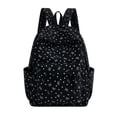 thumbnail image 3 of Quilted Backpack with Flap Closure Lightweight Water Resistant Casual School Daypack for Age 6t 8t 10t, 12th 14th, 3 of 5