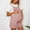 Pink, variant on LADIGASU Pregnant Women's Solid Color Maternity Adjustable Waist Solid Color Shoulder Strap Jumpsuit Shorts