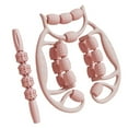 thumbnail image 3 of 2 rodillos masajeadores de relajación muscular de fascia con abrazaderas circulares para piernas y muslos Rosa, 3 of 8