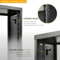 thumbnail image 4 of Network & Stereo Rack with Caster Wheels Rolling Server Rack Open Cabinet for Audio Video Musical & IT Equipment Mounting Round & Square Holes Build in Handles Heavy Duty\u, 4 of 6