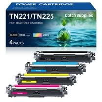 TN221 TN225 Toner Cartridge Replacement Compatible for Brother TN221 TN225 Toner to Use with MFC-9130CW HL-3170CDW HL-3180CDW MFC-9340CDW MFC-9330CDW (Black Cyan Magenta Yellow,4 Pack)