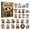 #F, variant on Happy Farm Advent Calendar , 24 Pcs 2D Flat Acrylic Farm Animal Hanging Ornaments Countdown Blind Box, Farmhouse Christmas Tree Decor Gift