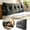 Multicolor B(60cm), variant on Light Gray Branch Print Corduroy Triangular Headboard Pillow with Side Pocket, Reading Bed Rest Wedge Backrest Cushion for Bedroom Dorm Sofa (60cm)