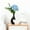BLACK2, variant on AURIGATE Non Fragile Heart Shaped Plastic Vase, Decorative Art Tabletop Decoration, Nordic Modern Boho ins Style Decorative Ceramic Aesthetic Flower Vase for Your Bedroom, Office, Living Room