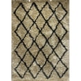 thumbnail image 1 of LR Home RUGSA99457OML5070 Moroccan Geometric Shag Rug, Cream & Charcoal, 1 of 1