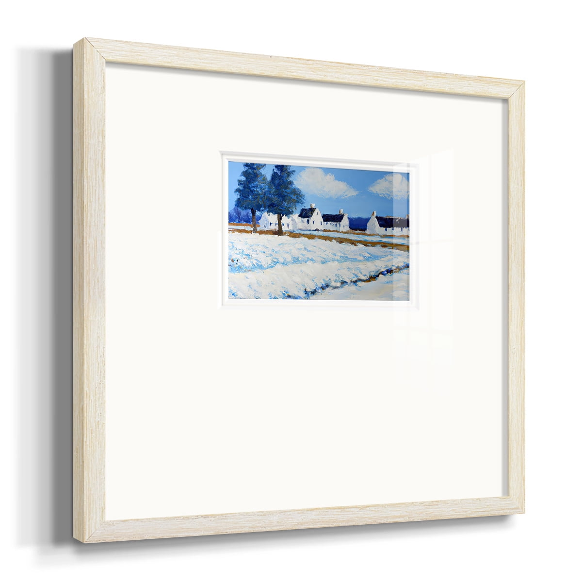 Winter Barn VPremium Framed Print