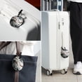 thumbnail image 6 of Marble 2pcs PU Leather Round Bag Tags Suitcase Handbag Tags with Privacy Cover and Name ID Tag for Travel Luggage, Handbags, Backpacks, School Bags, 6 of 6