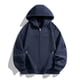 thumbnail image 1 of Dolkfu Sudadera con capucha de manga raglán para hombre, sudadera de gran tamaño de color sólido, ropa de calle masculina. XL, 1 of 4