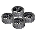 thumbnail image 1 of Pneu de Voiture, 4 Pcs Pneus en Caoutchouc Résistants pour HSP 1/ Blanc, 1 of 5