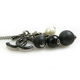 thumbnail image 3 of Pre-Owned CHANEL Coco Mark Metal Necklace with Faux Pearls in Black and Off-White, Women's,..., 3 of 5