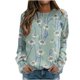 thumbnail image 2 of Pntutb moda mujer Otoño Invierno blusa de manga larga cuello redondo Casual pulóver tops sudaderas Pntutb Pntutb-2256, 2 of 7
