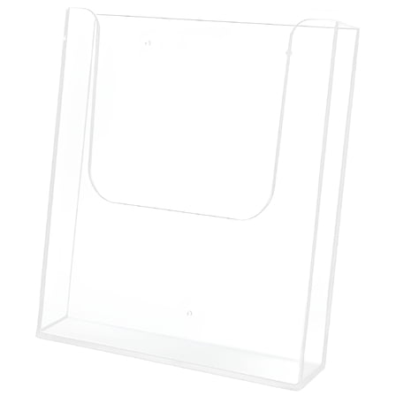 LAMIRO Clear Plastic Wall Mount Brochure Holder for Office and Business