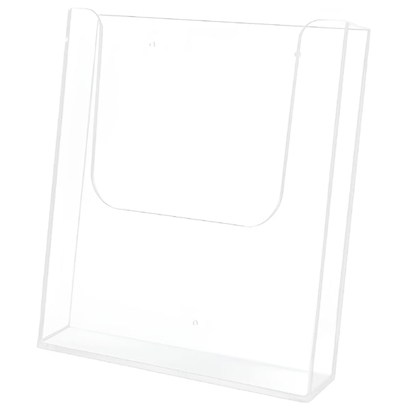 LAMIRO Clear Plastic Wall Mount Brochure Holder for Office and Business