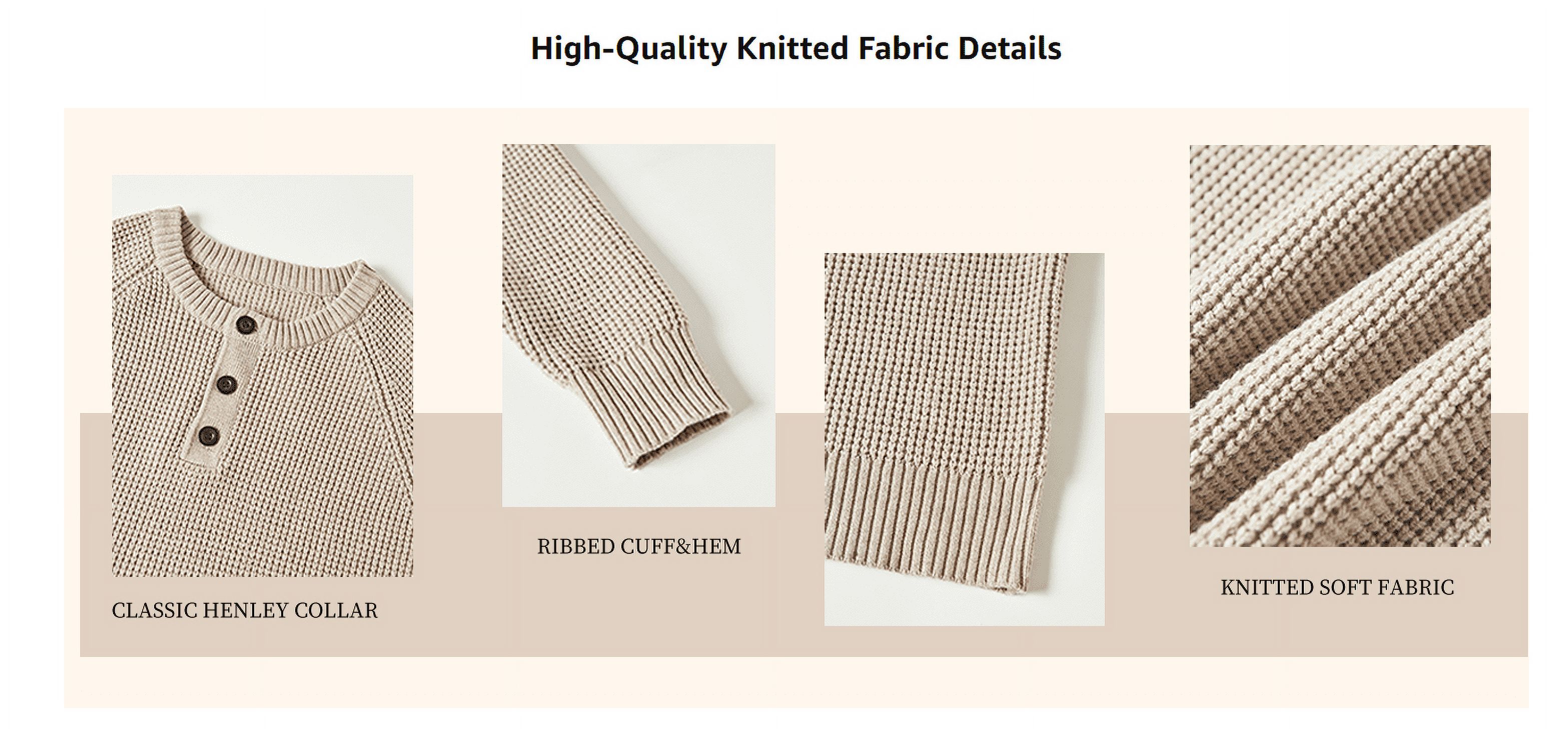 QDG Men's Henley Knit Pullover Sweater with Waffle Texture photo 4